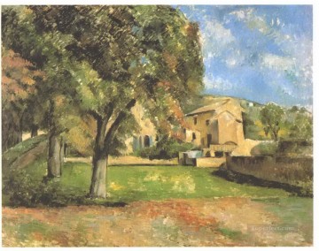 Castaños de Indias en el paisaje de Jas de Bouffan Paul Cezanne Pinturas al óleo